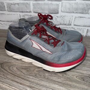 Altra Duo 1.5 Road Running Shoes Gray Red Mesh Gym Performance Mens 10.5